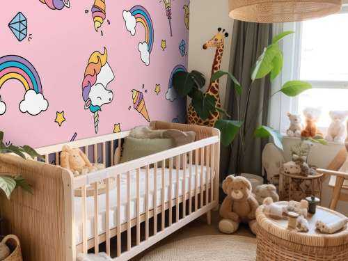 Colourful unicorn pattern