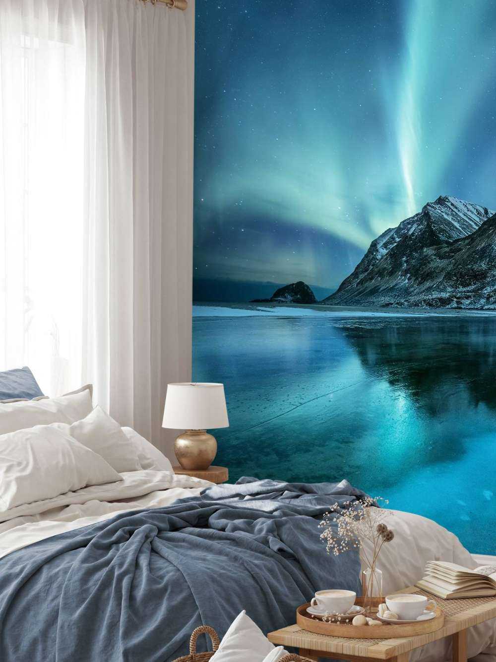 Blue northern lights