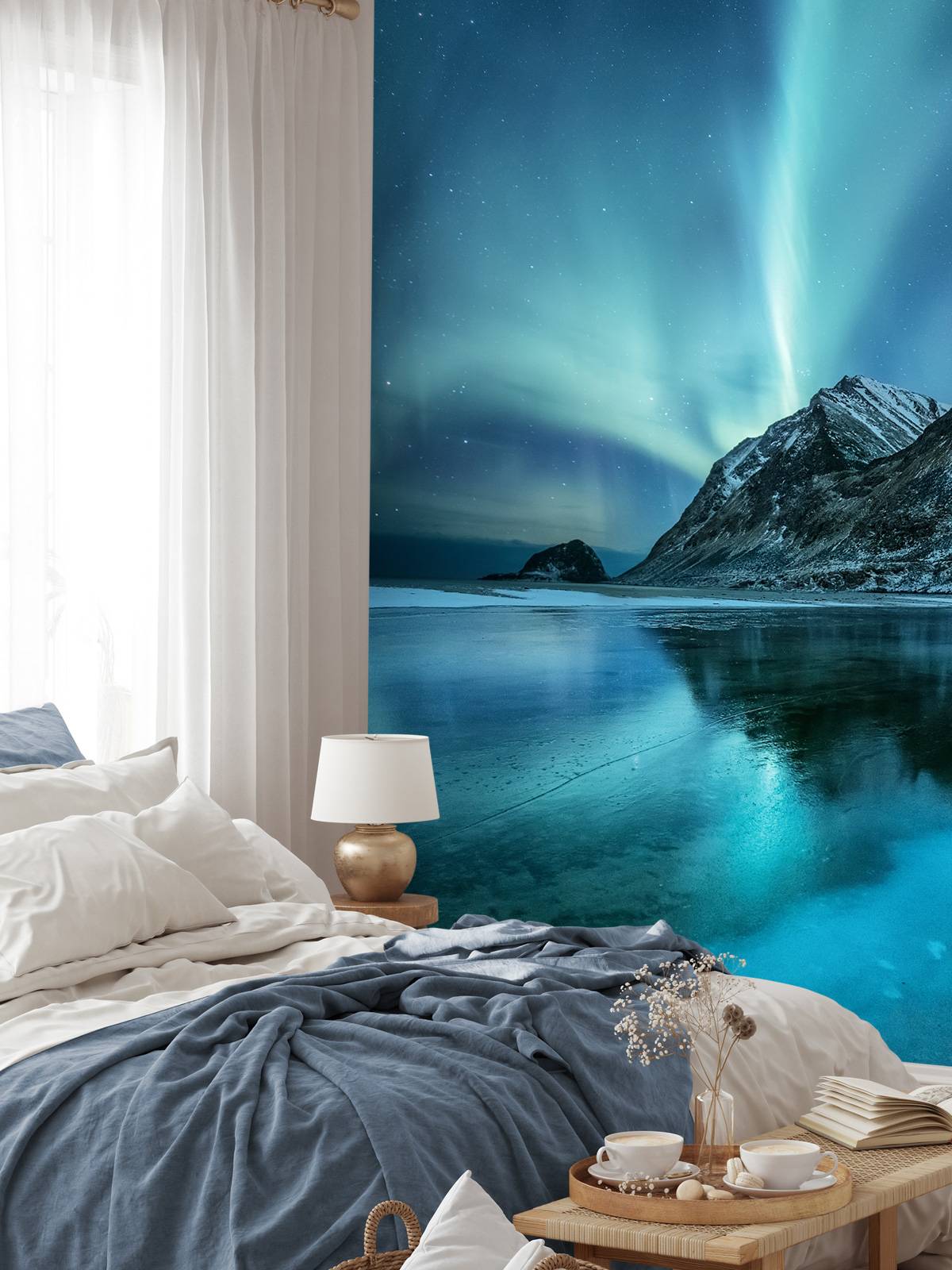 Blue northern lights