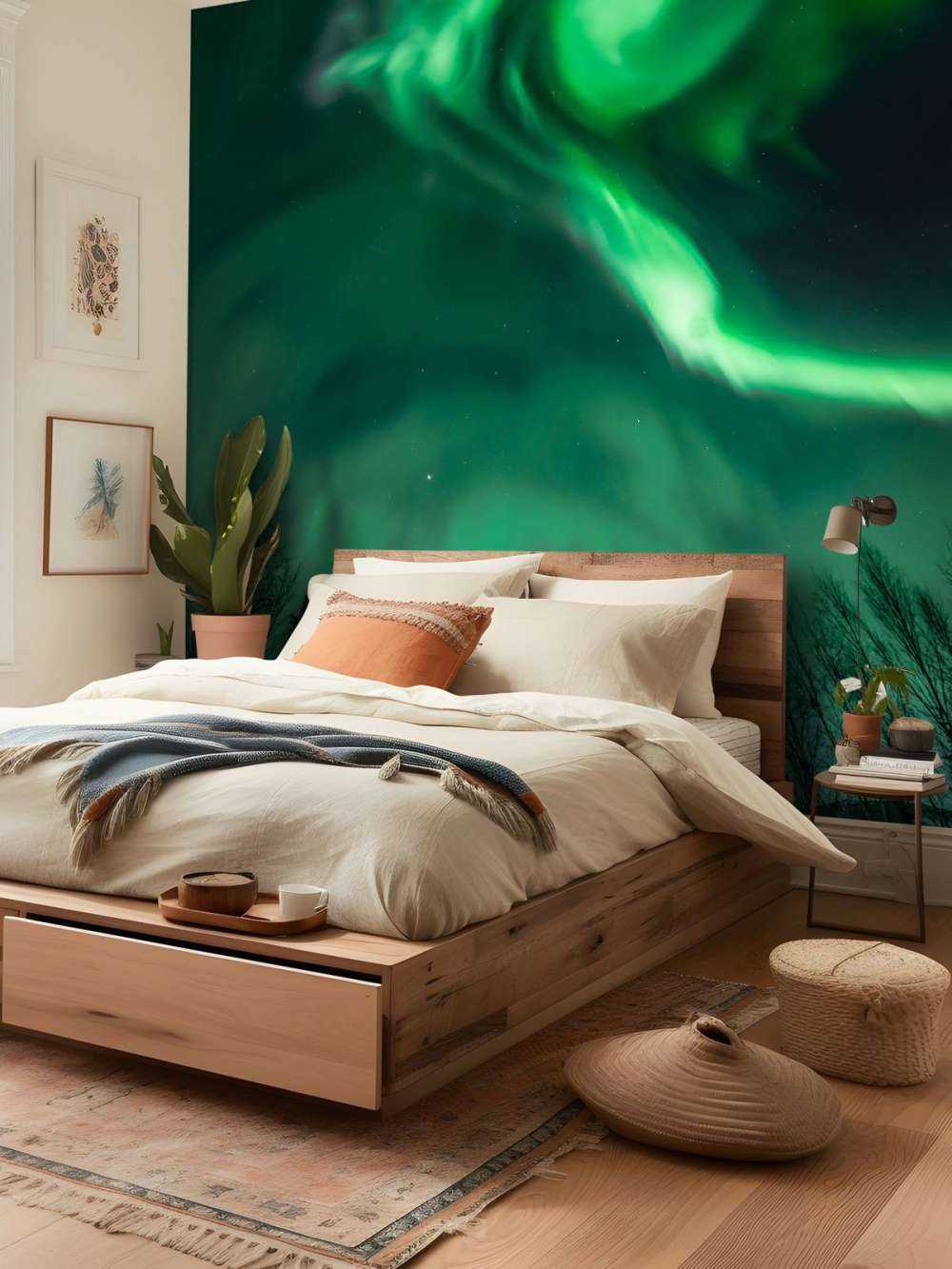 Spiral northern lights