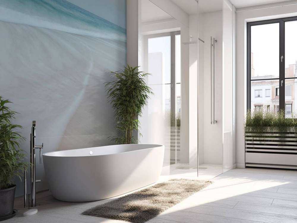 Breakers at the beach