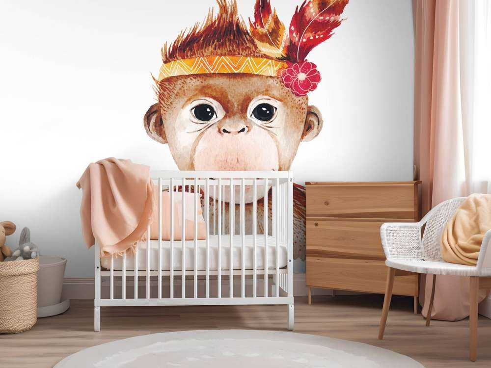 Monkey of watercolour