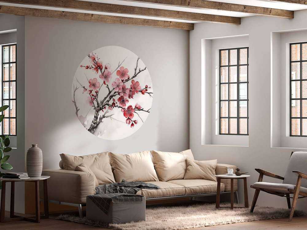 Ink Cherry Blossoms Branches #6