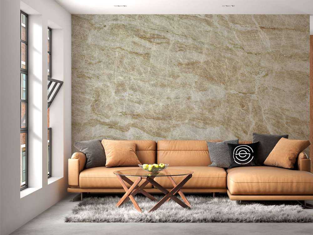 Beige coloured marble