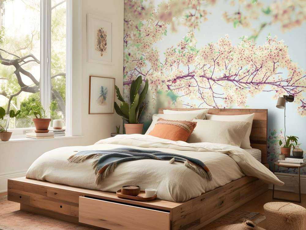 Blossom flowers with vintage look