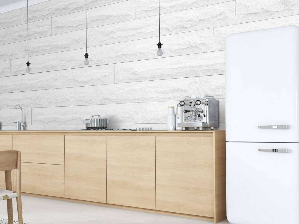 Modern white bricks