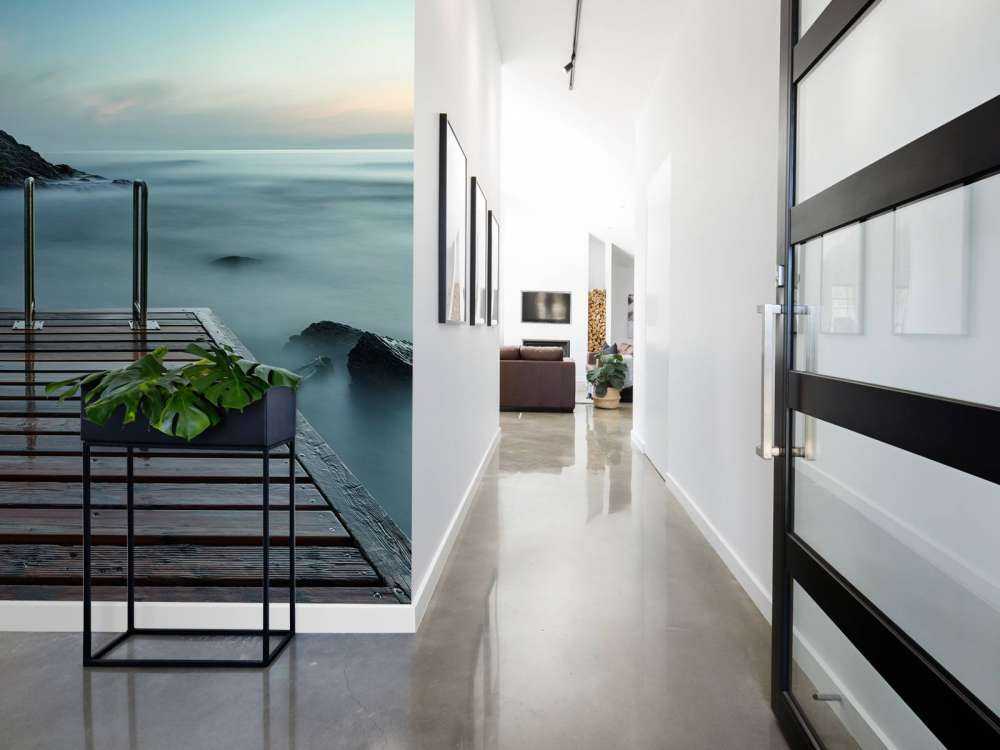 Wooden jetty at the coast