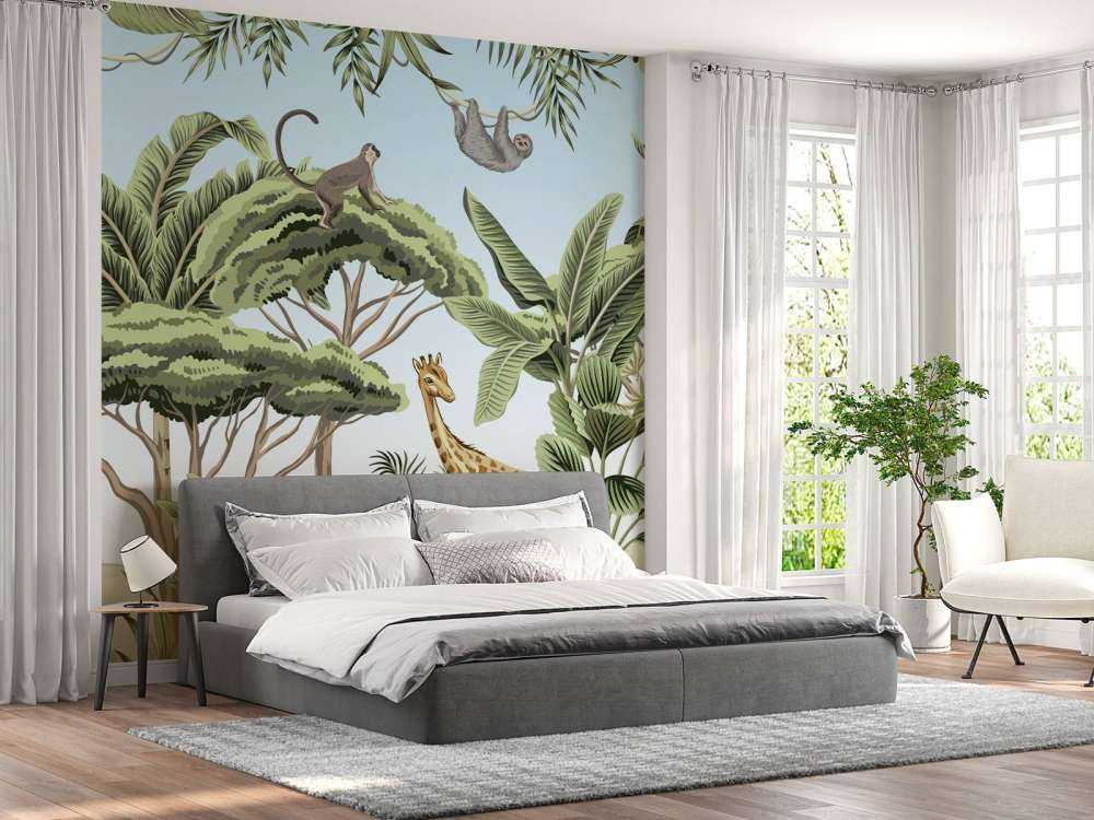Pattern with jungle animals