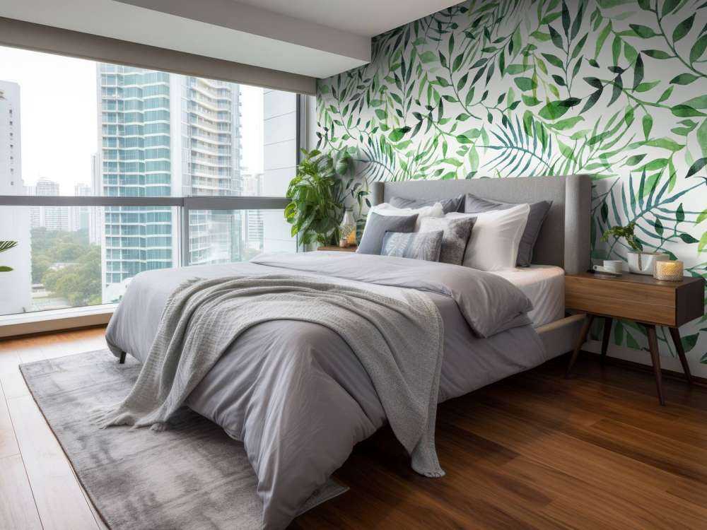 Cheerful pattern, green