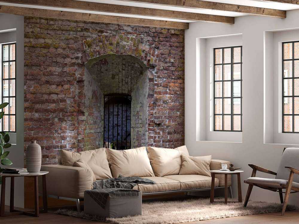 Recess in old wall