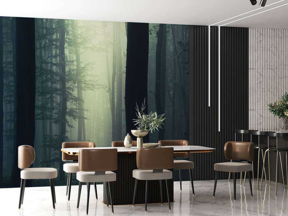 Sunbeam in forest