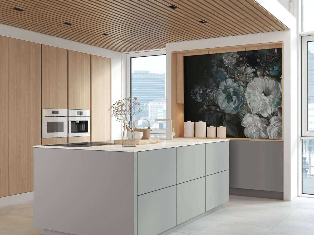 Bouquet with lilac blue