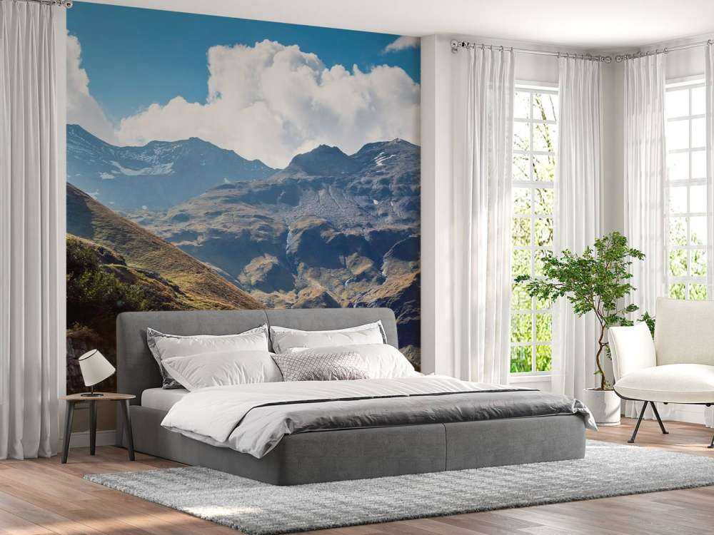 Panorama of a mountain road