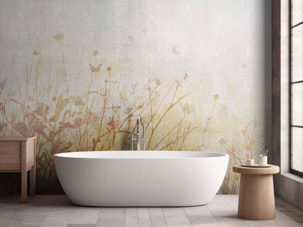 Butterflies and flowers