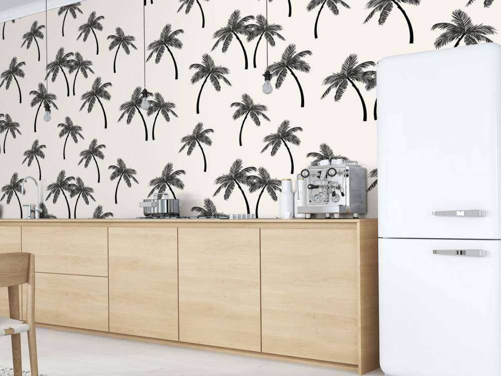 Pattern with palm trees