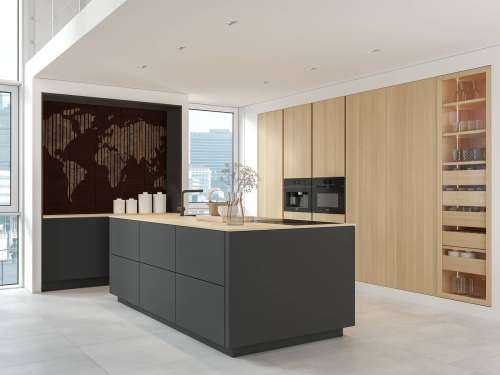 World map with wood structure