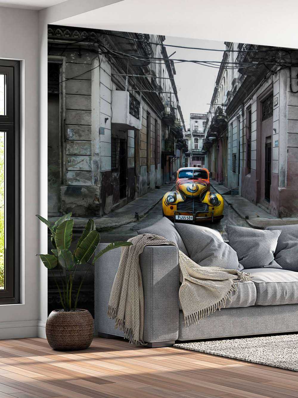 Classic old car in Havana, Cuba