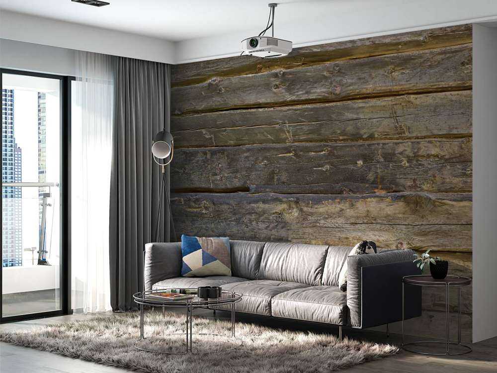 Burnt blue wood