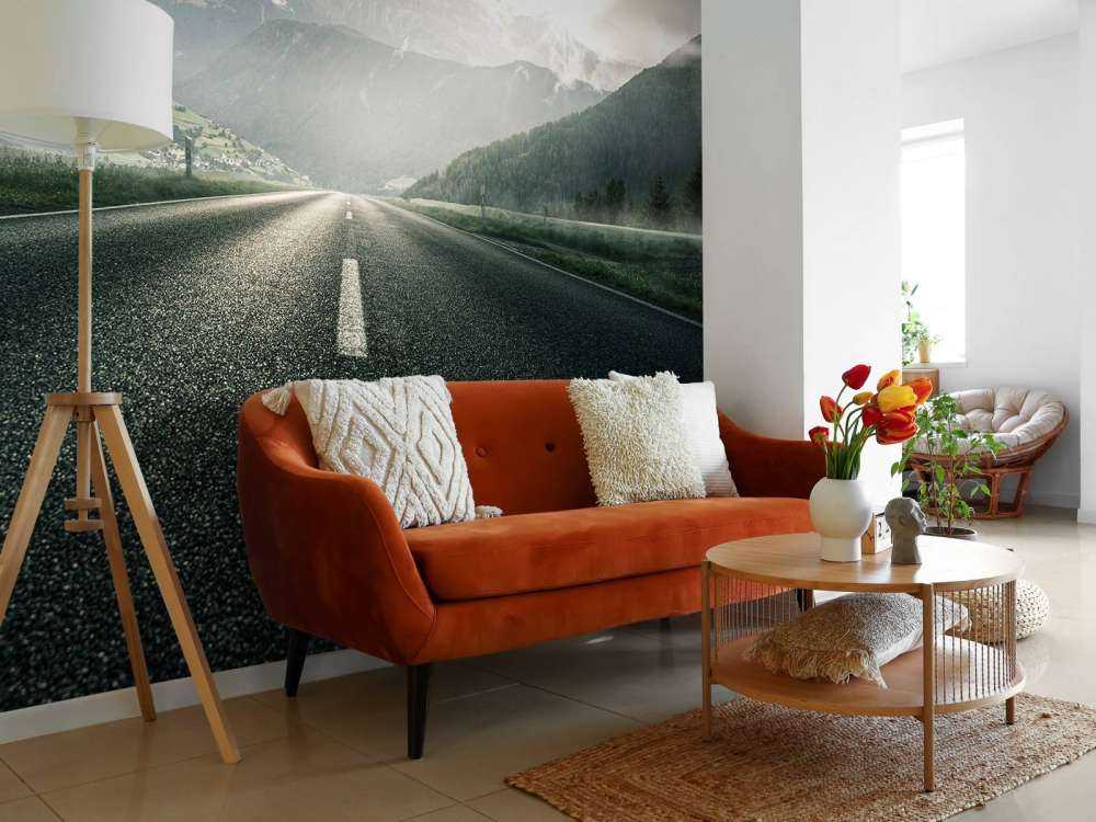 Road in mountainous landscape