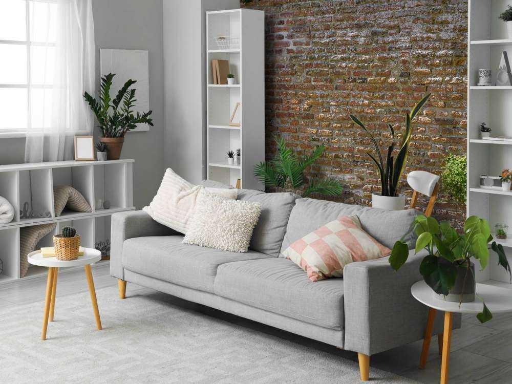 Old stone city wall with plants