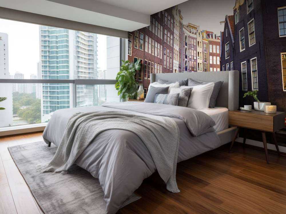 Amsterdam houses on the canal