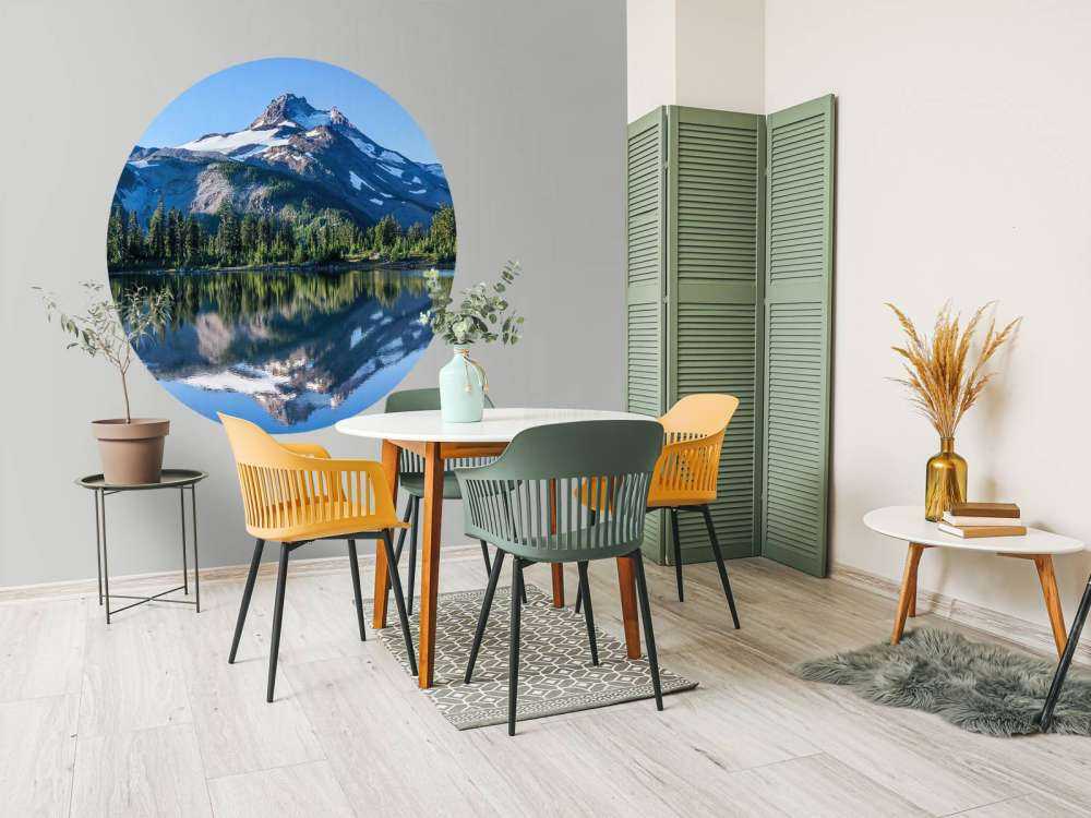 Photo wallpaper mountains of snow