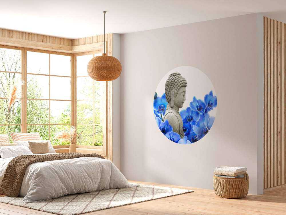 Buddha and orchid