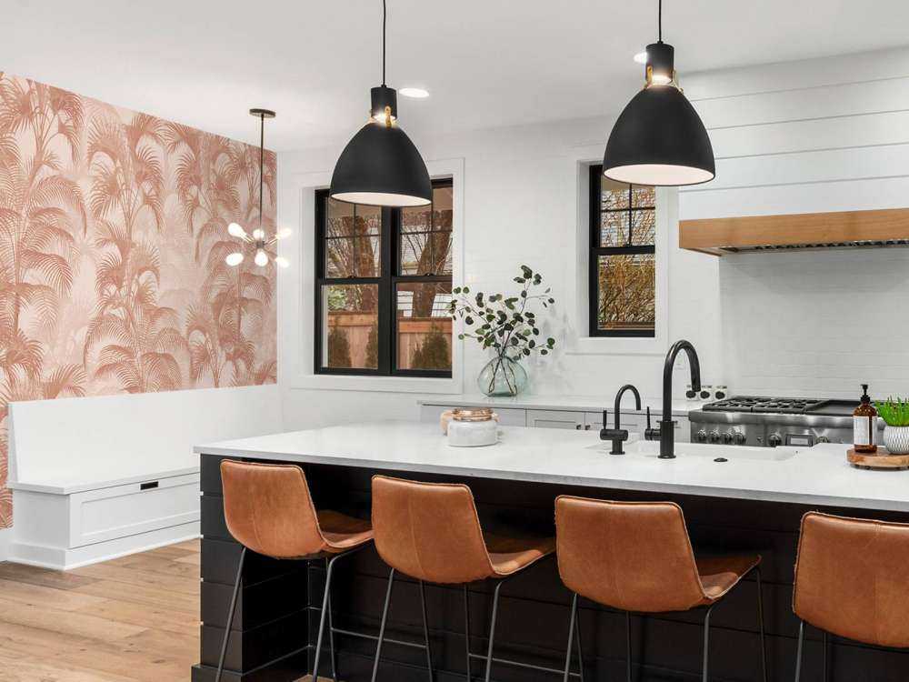 Tropical Vintage Palms - terracotta