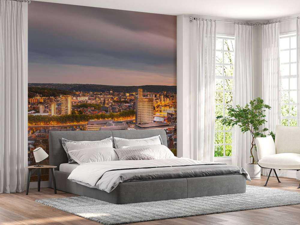 Luik panorama bij nacht