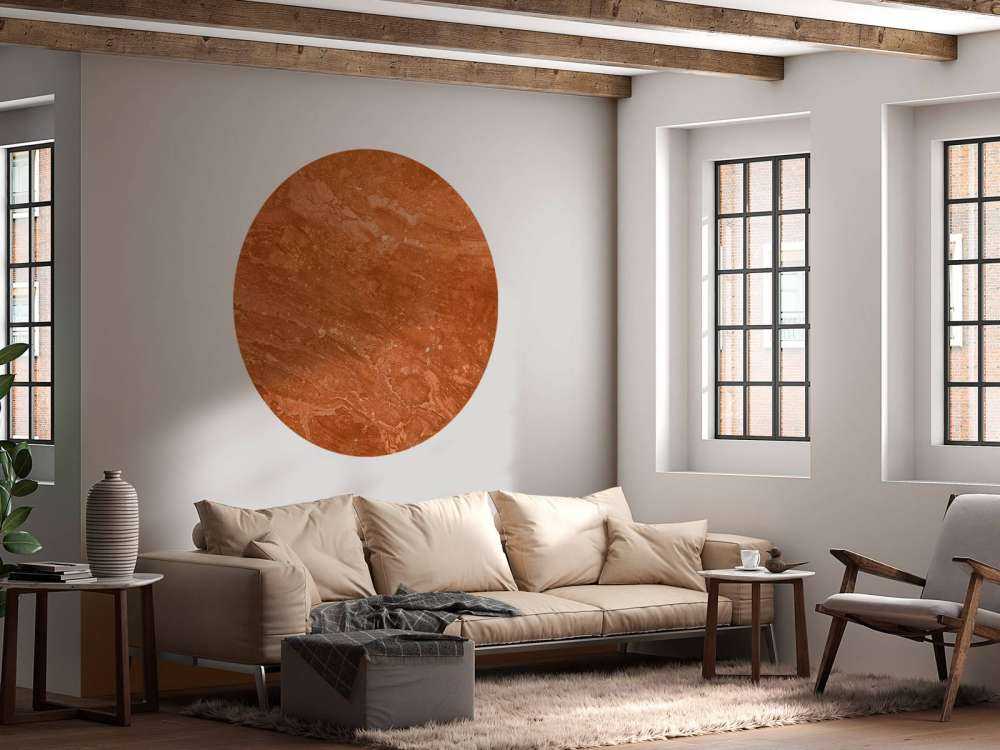 Terracotta marble with playful effect