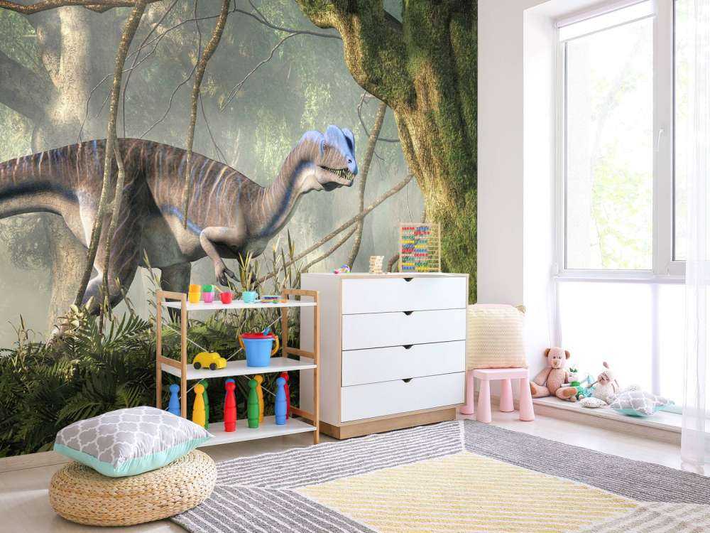 Dinosaurs in the forest