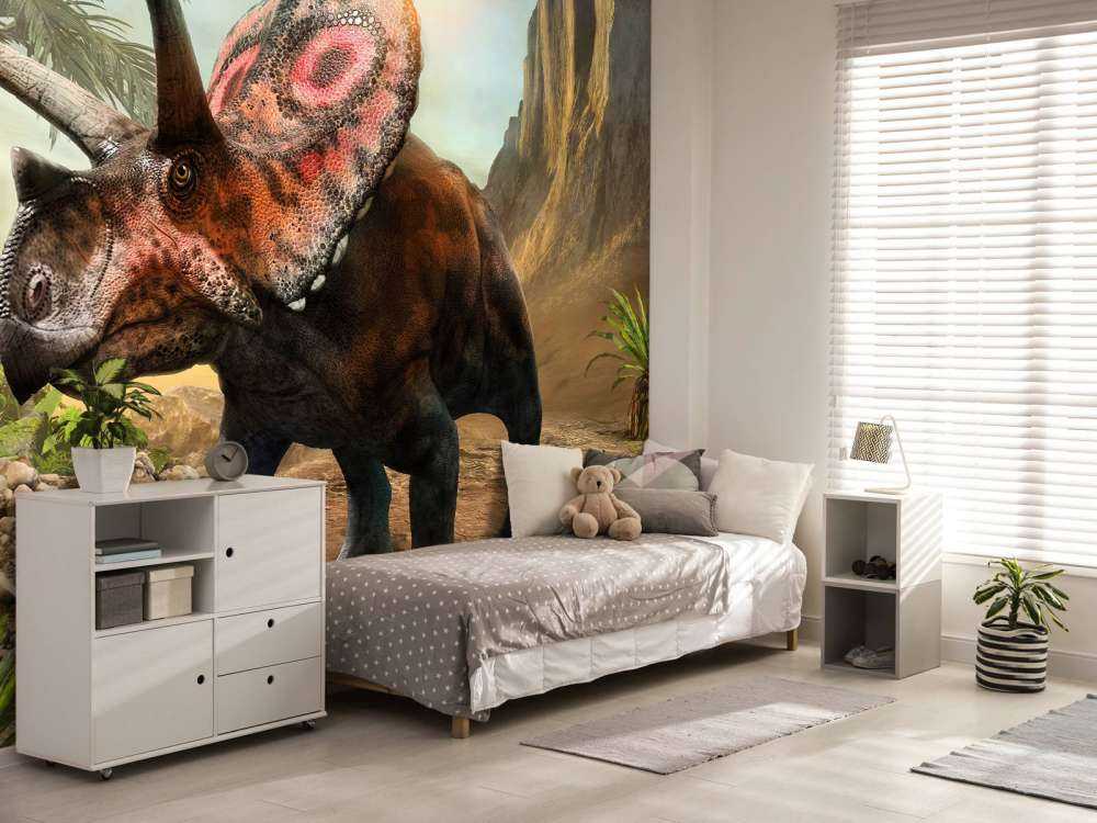 Torosaurus in the forest