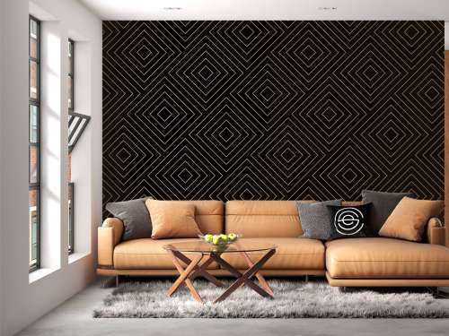 Chevron pattern, black