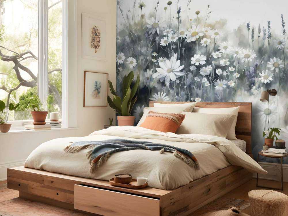 Quiet Daisies Meadow Green