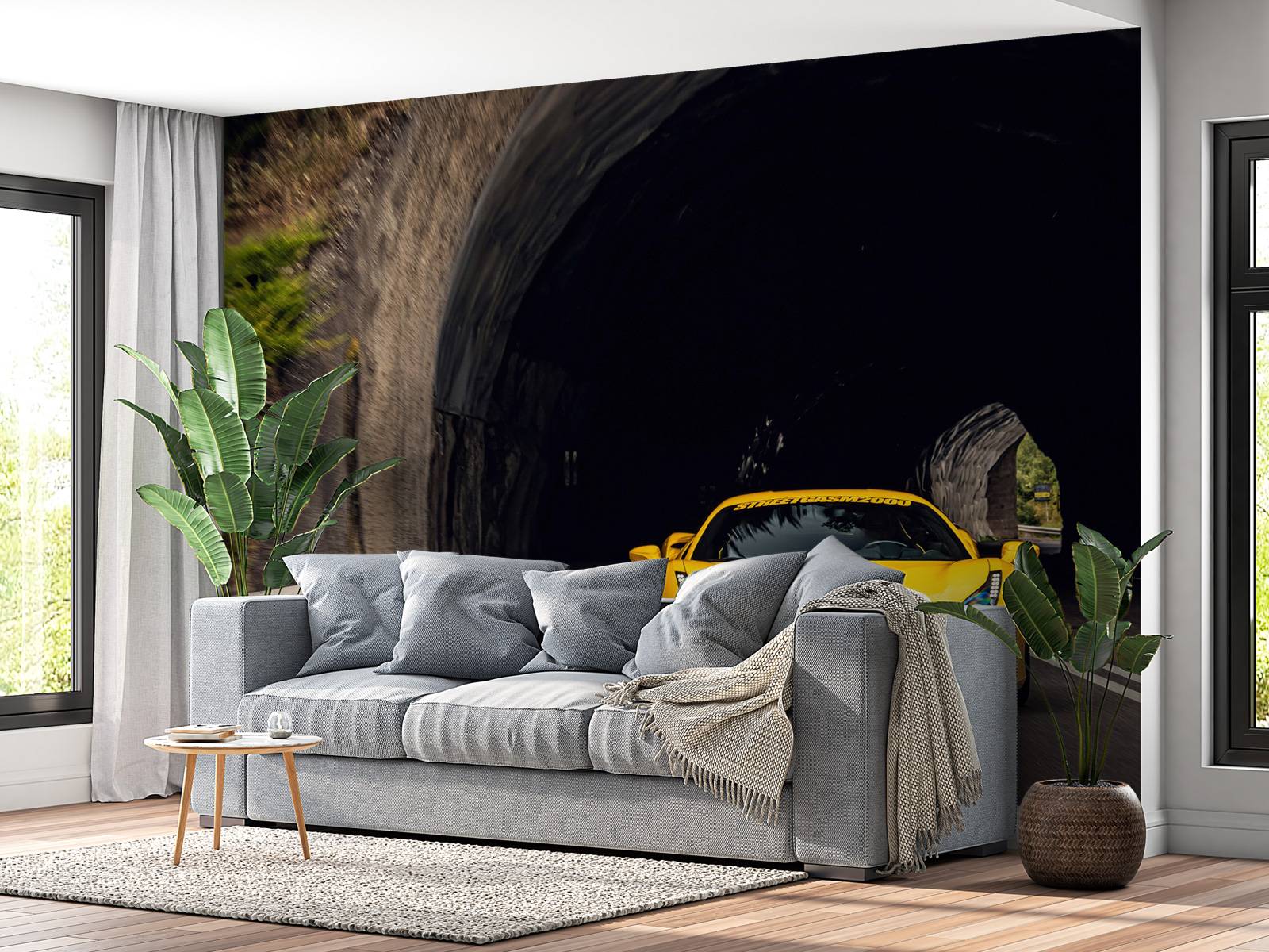 Wall Mural - Ferrari 488 GTB on mountain road - Wallpaper