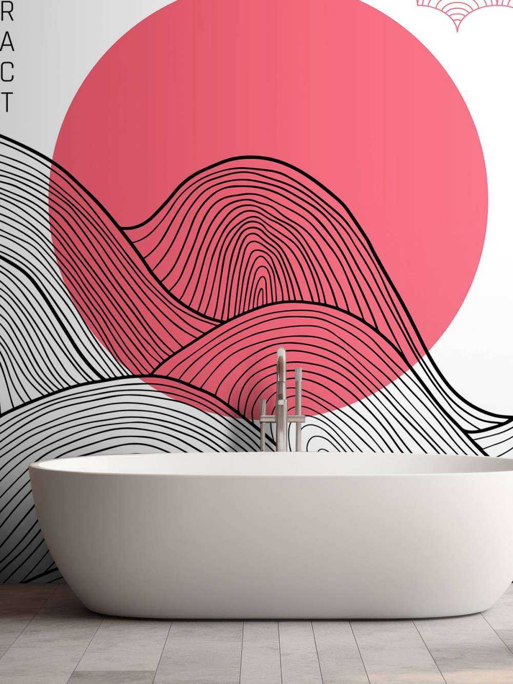 Abstracte zon illustratie