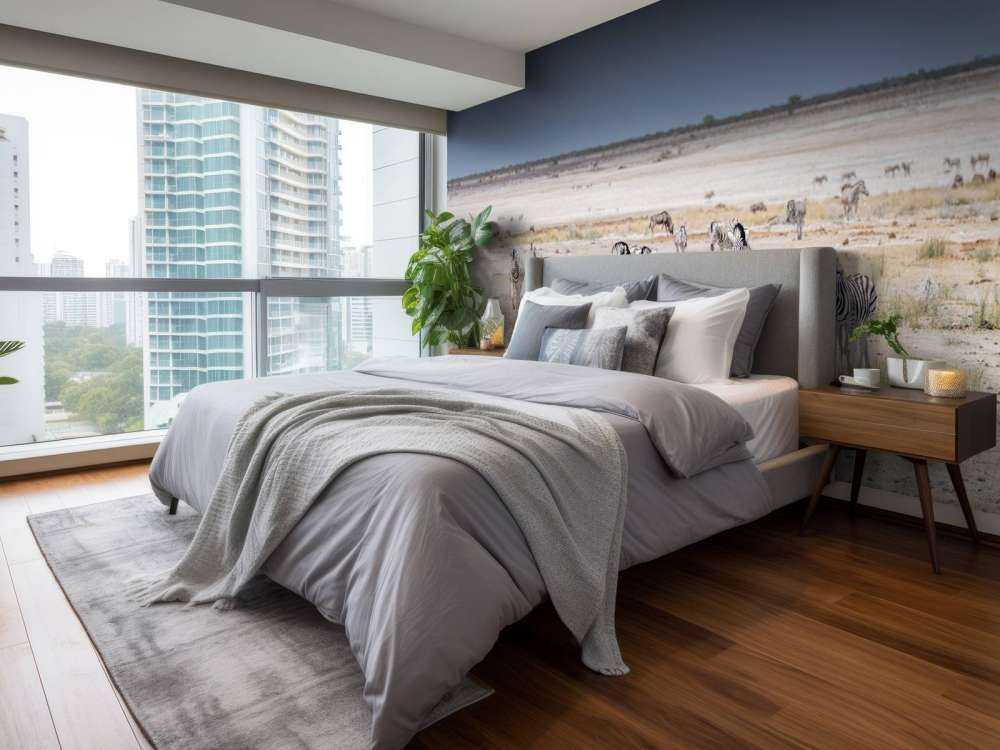 Landschap met zebra's