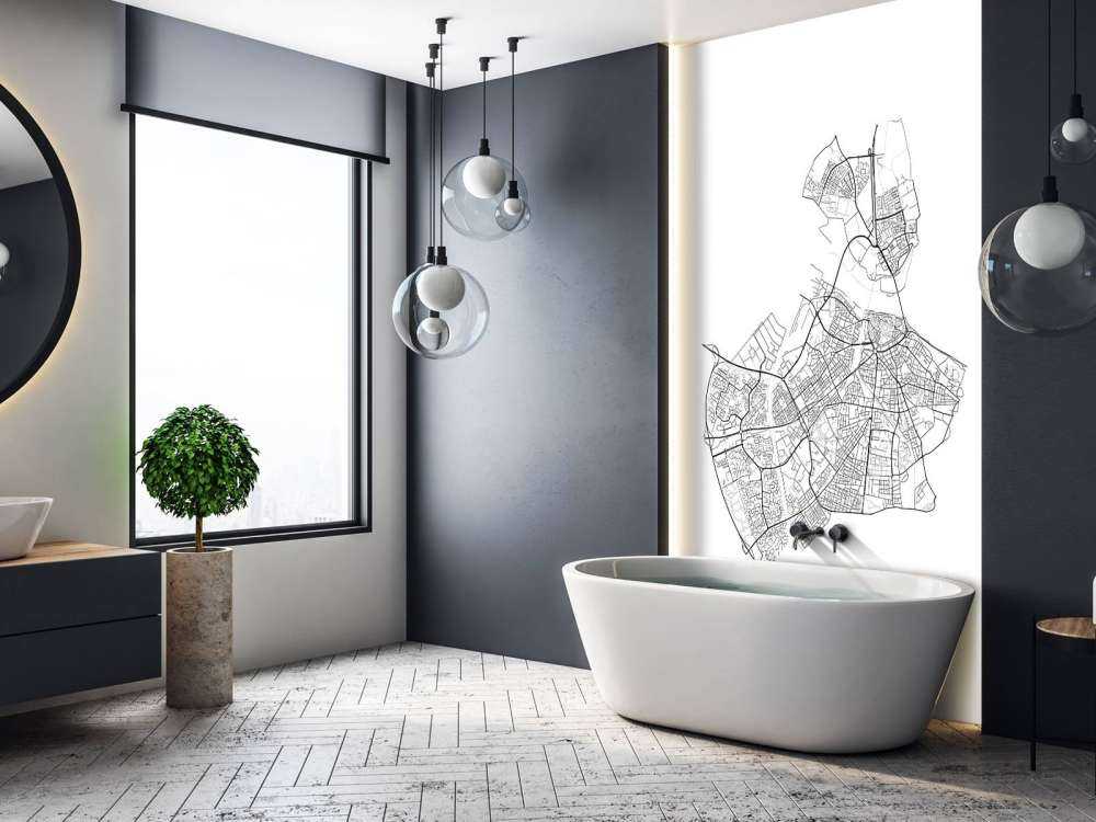 Map of Nijmegen, white