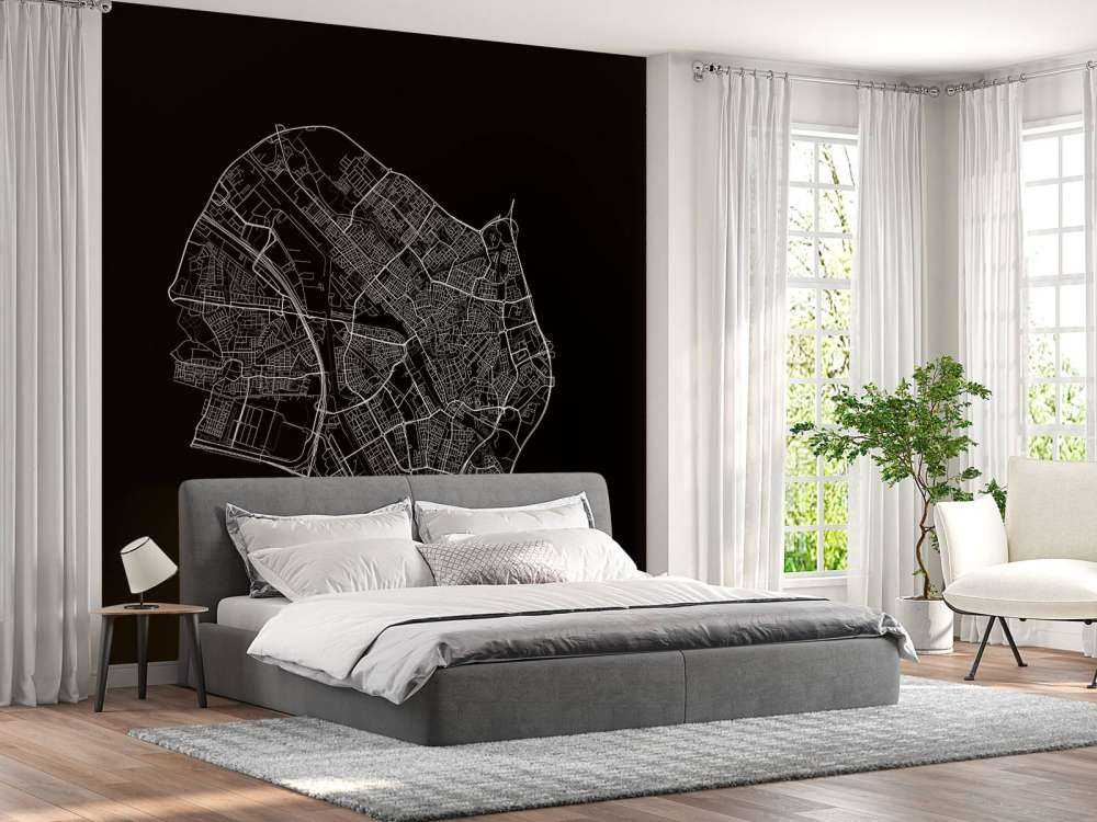 Map of Utrecht, black