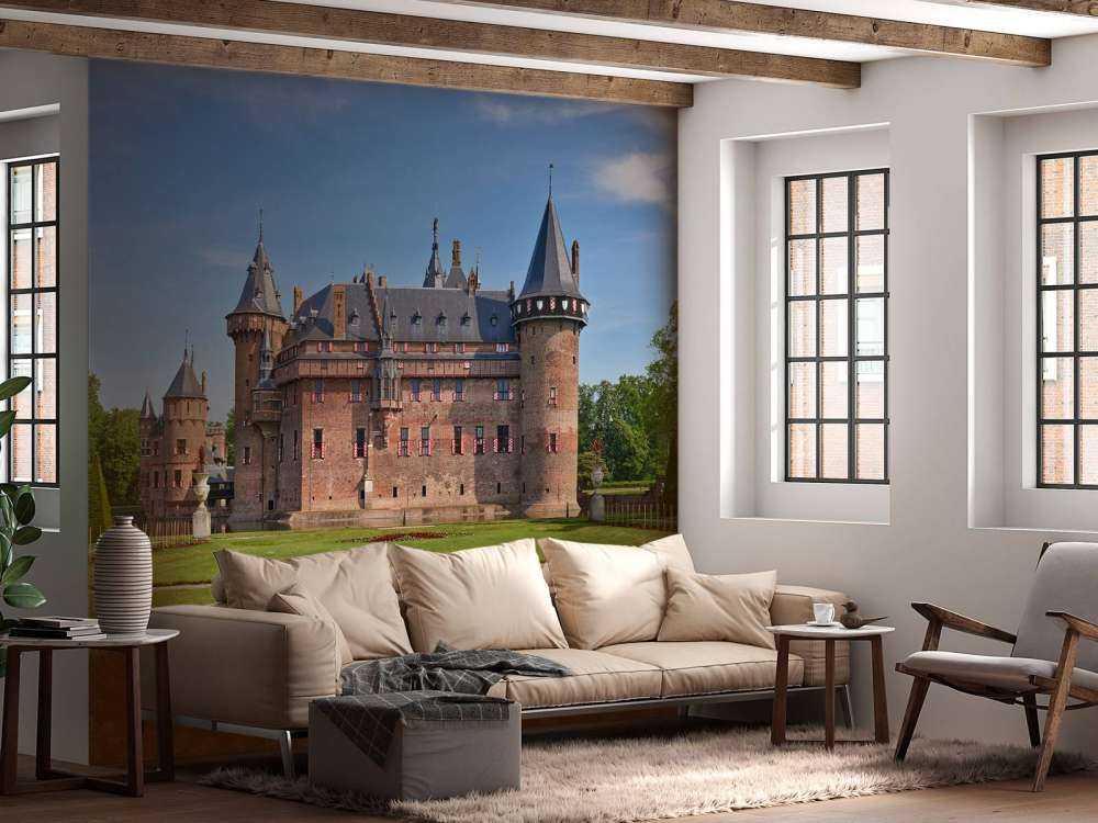 Kasteel de Haar vanaf de zijkant