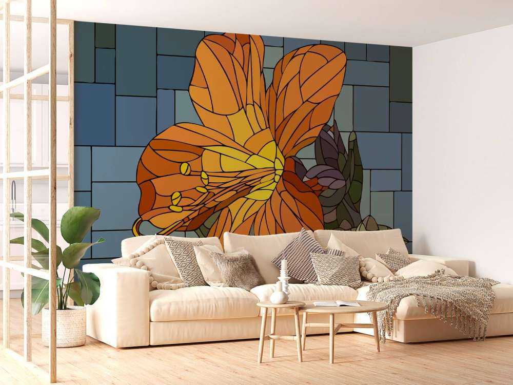 Colourful orange flower