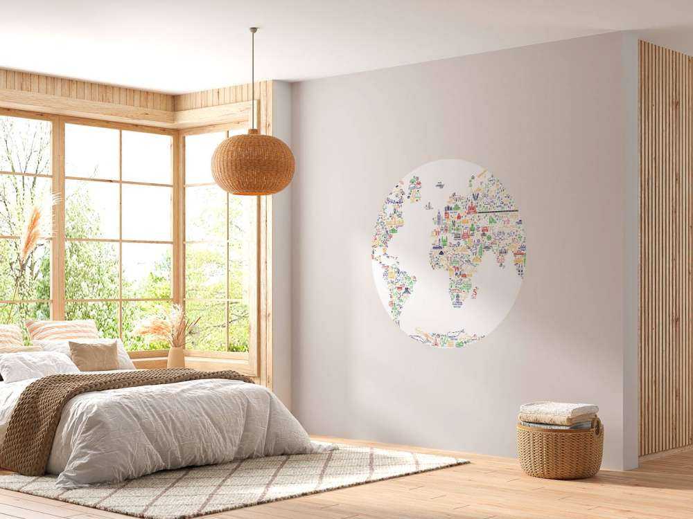 Abstracte wereldkaart