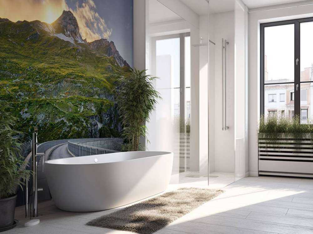 Sunset at a reservoir