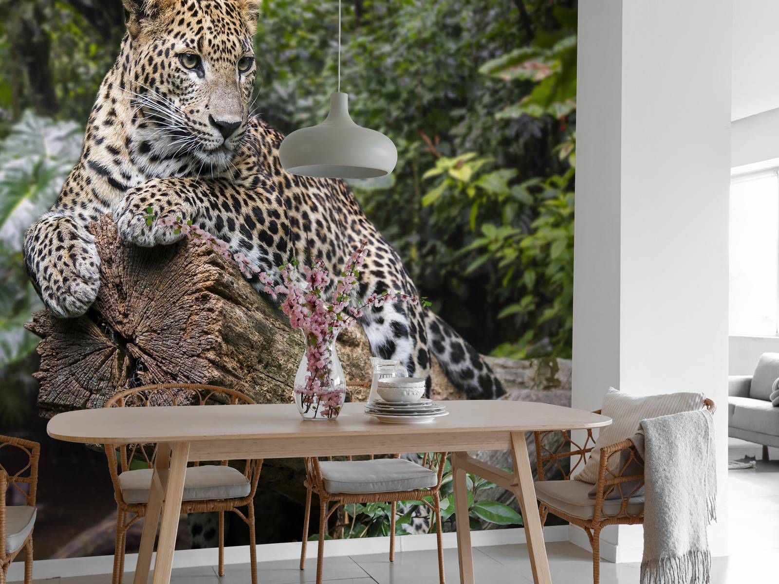 Leopard on tree