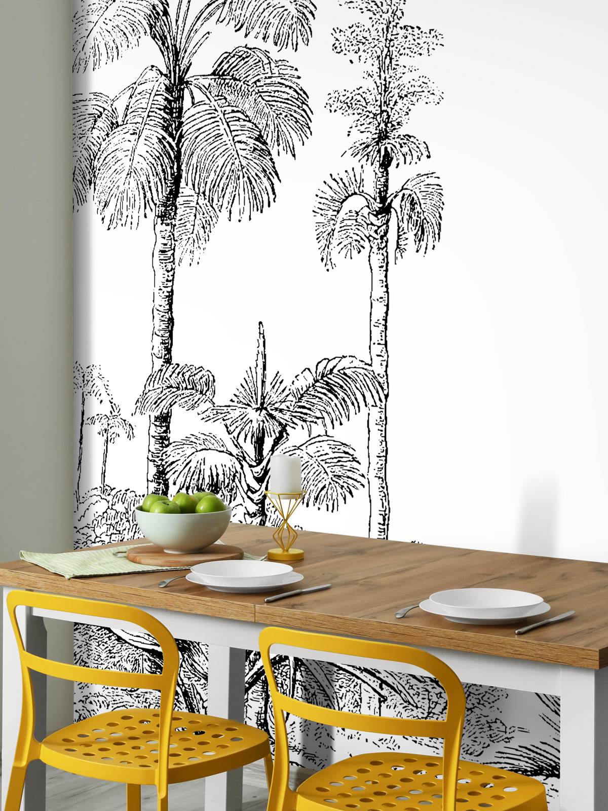 Shredded palm trees