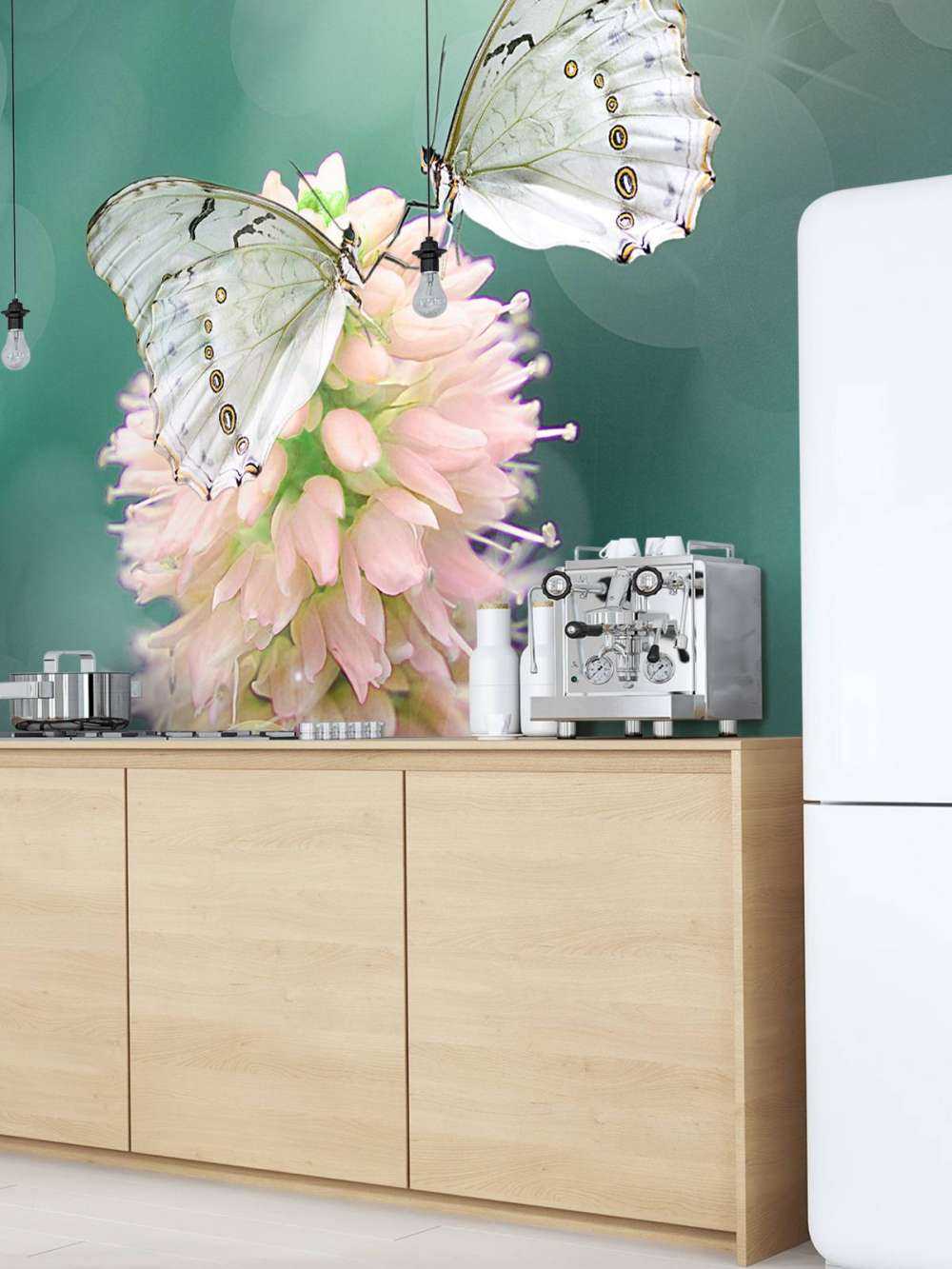 White butterflies