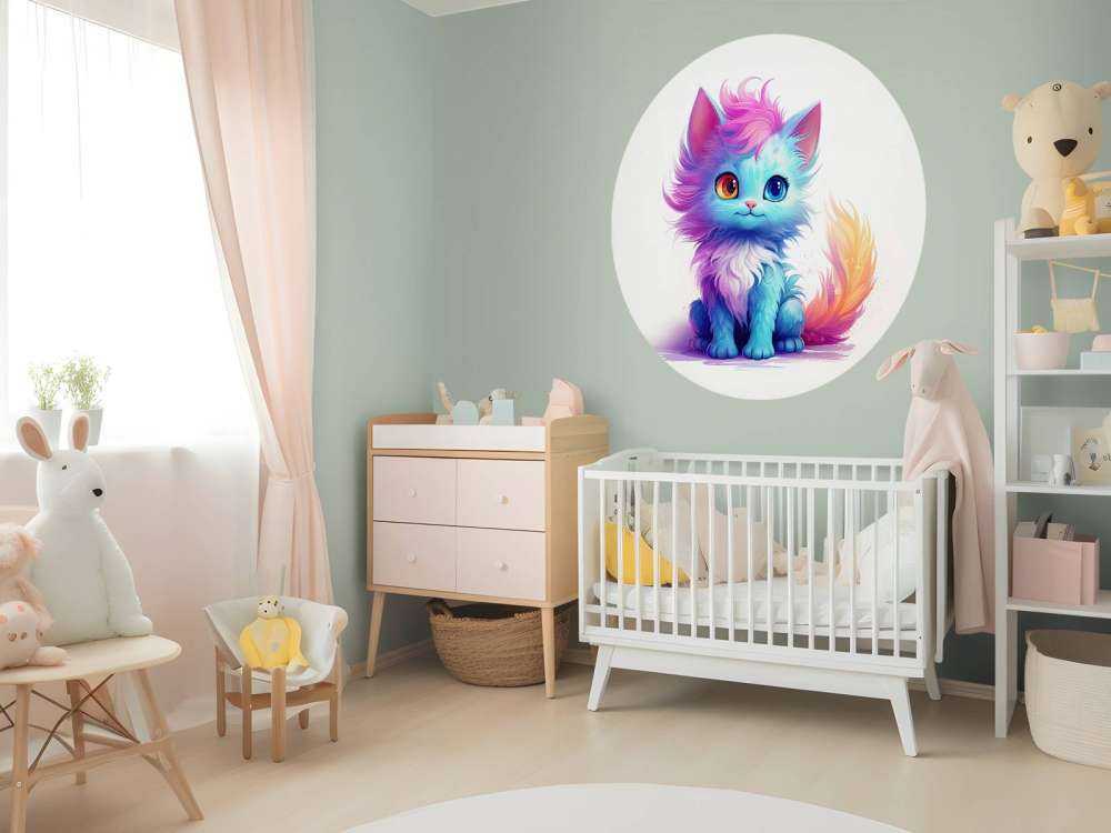 Rainbow baby cat