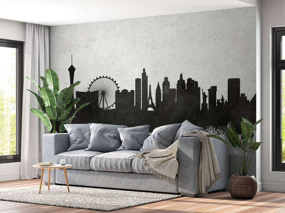 Watercolor skyline, Las Vegas