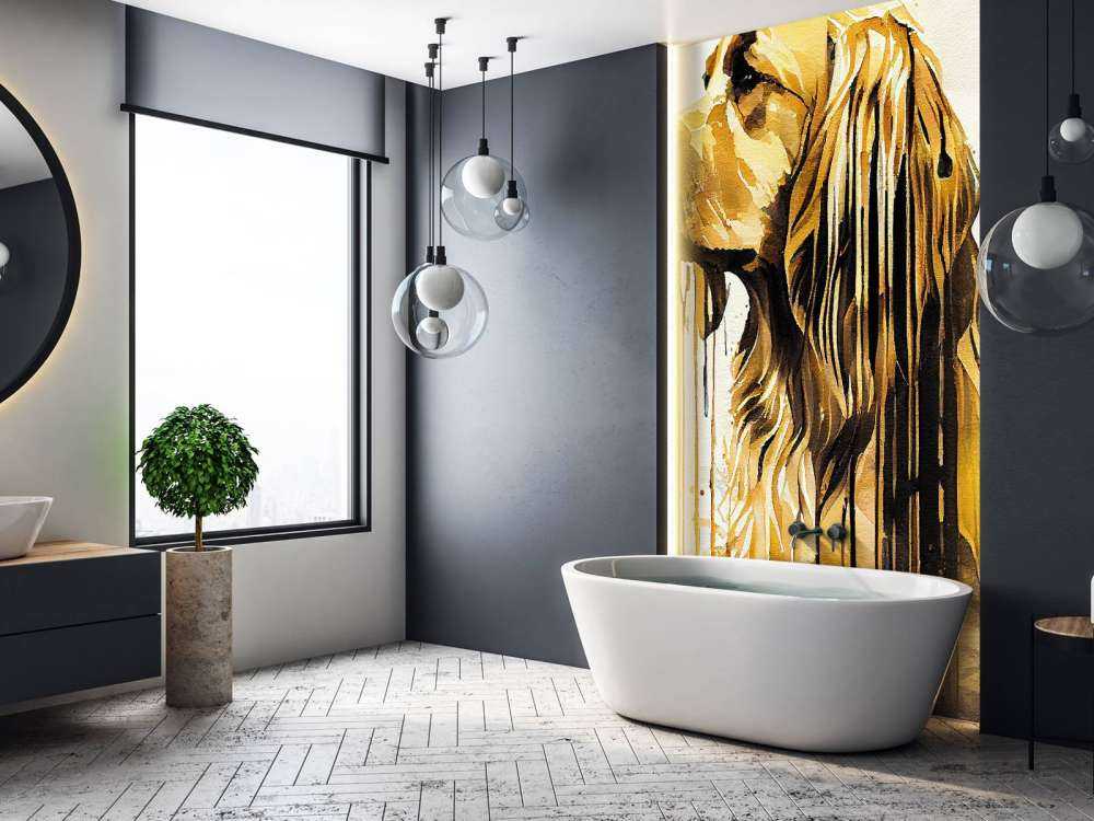 Watercolor Golden Retriever Dog