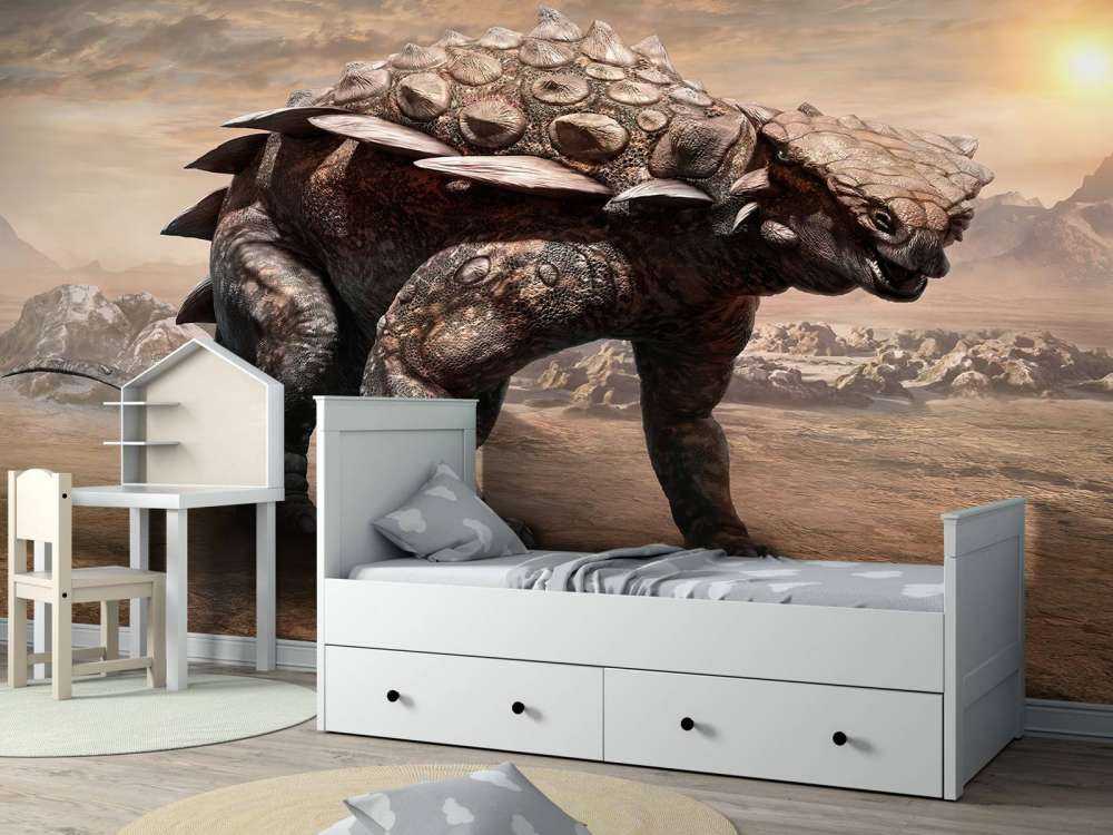 Dinosaur in a deserted area